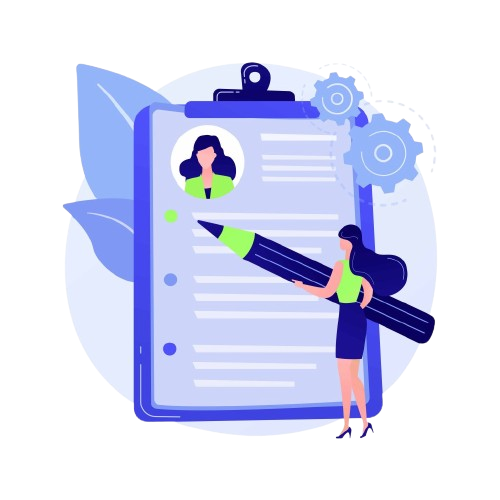 Professional resume mockup on desk