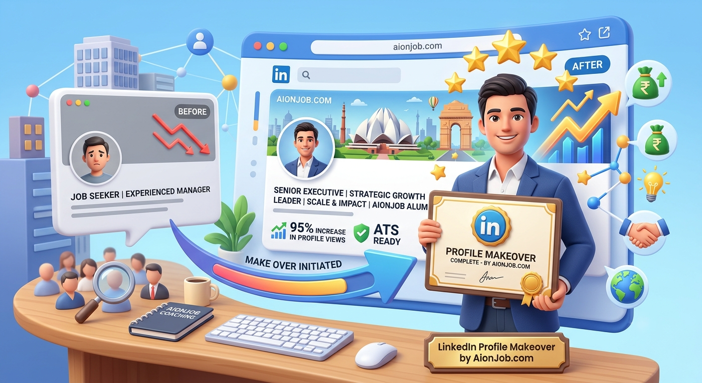 LinkedIn profile mockup